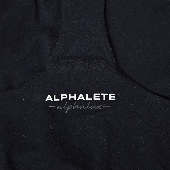 Bundle of 2 Alphalete Alohalux Solid Gray and Black High Neck Sports Bras - Picture 4 of 5